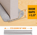 VISEMAN 36 Inch Under Door Stopper, Door Noise Blocker | Double Sided Door Stopper, Machine-Washable Nylon-cotton Beige