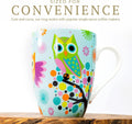 Divinity Boutique Owl Mug - Inspirational Ceramic Coffee Mug with Scripture for Women, Mom, Friends, Owl Lovers that is Colorful and Dishwasher