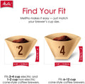 Melitta #4 Unbleached Coffee Filters, Premium, Natural Brown, Flavor Enhancing Coffee Filters for 8-12 Cup Coffee Makers, Kosher Certified,