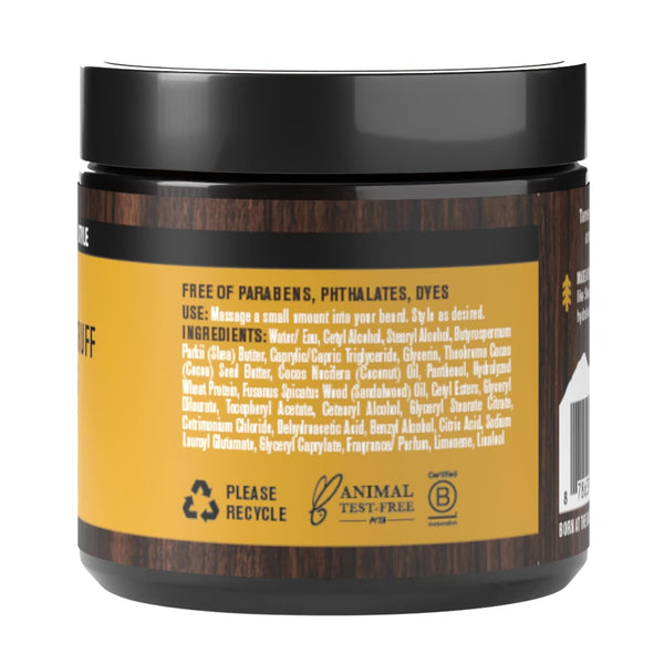 Every Man Jack Beard Butter- Subtle Sandalwood Fragrance - Hydrates and Styles Dry, Unruly Beards While Relieving Itch - Naturally Derived with