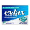 Ex-Lax Maximum Strength Stimulant Laxative Constipation Relief Pills for Occasional Constipation, Gentle Laxatives - 48 Count 48 Count (Pack of 1)
