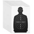 Juvale Shooting Targets Paper Silhouette Style - 17 x 25 in, Black & White, 50 Count - Paper Targets for Shooting Range & Airsoft, BB & Pellet Gun