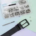 Incraftables Assorted Studs and Spikes Set (100pcs). Silver Spikes for Clothing (Small, Medium & Large) Kit. Metal Studs for Clothing for Crafts,