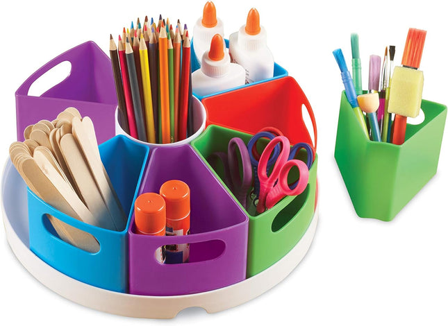 Learning Resources Create a Space Storage Center - 10 Piece Set Desk Organizer f