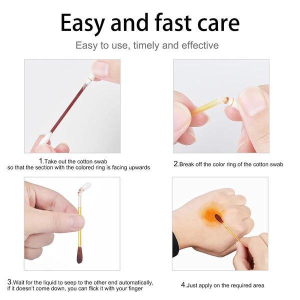 50 Disposable Iodophor Swabs Outdoor Supplies Medical Iodine Individually Packaged Iodine Swabs for Nose Care brown