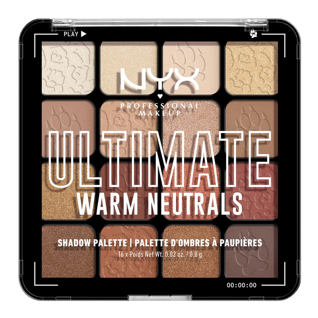 NYX PROFESSIONAL MAKEUP Ultimate Shadow Palette, Eyeshadow Palette - Warm Neutra
