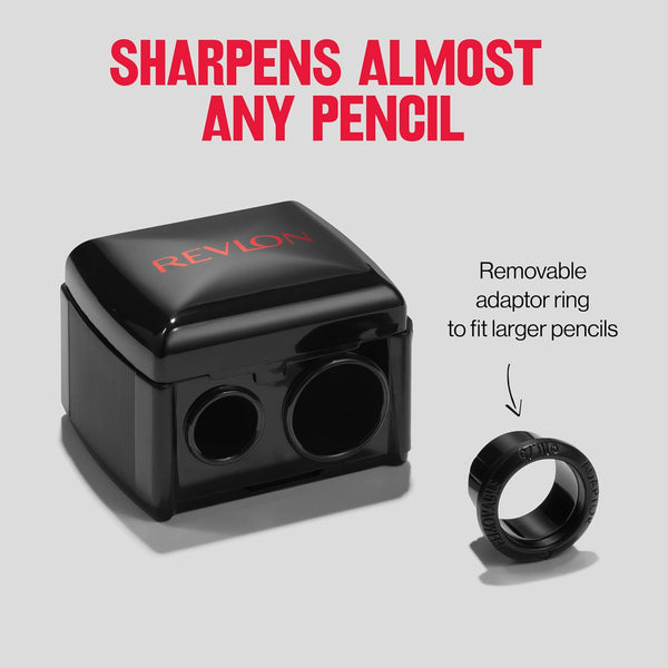 Revlon Universal Points Makeup Sharpener, Black, 1 Count Pack of 1
