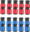 10 Pcs Bag Clips, Squeeze and Lock Bread Bag Clips for Food Storage 5 Red&5 Blue