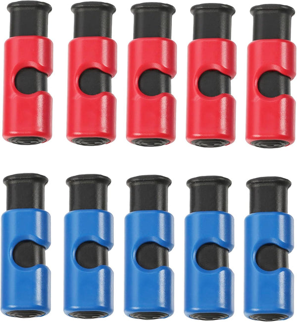 10 Pcs Bag Clips, Squeeze and Lock Bread Bag Clips for Food Storage 5 Red&5 Blue