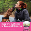 Nutri-Vet Dog Allergy Supplement, Itch & Allergy Support, 60 Count | Omega 3 Fatty Acids, Antioxidants, Respiratory Health, Coat Health, Allergy,