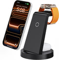 Anlmz 3 in 1 Charging Station for iPhone, Wireless Charger for iPhone 17 16e 16 15 14 13 12 11 X Pro Max & Apple Watch - Wireless Charging Station