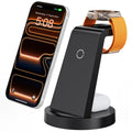 Anlmz 3 in 1 Charging Station for iPhone, Wireless Charger for iPhone 17 16e 16 15 14 13 12 11 X Pro Max & Apple Watch - Wireless Charging Station