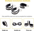 60pcs Wire Clamps Assortment Kit, Stainless Steel 304 Rubber Cushion Cable Clamps Assorted in 7 Sizes 1/4'' 5/16'' 3/8'' 1/2'' 5/8'' 3/4'' 1'',