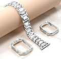 Mosonio Compatible with Apple Watch Band 38mm 40mm 41mm 42mm 44mm 45mm 46mm 49mm with 2 Pack Case Women, Jewelry Replacement Metal Bands Strap