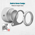 Flag Pole Rings, Aluminum Alloy Flagpole Rings 360° Rotating Anti Wrap Flag Mounting Ring, Spinning Flag Pole Clips with Carabiner for 0.75-1.02