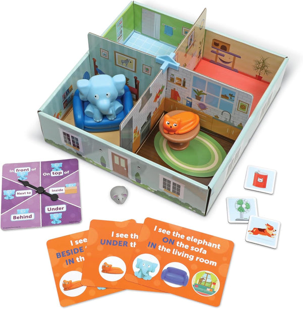 Learning Resources Elephant in the Room Positional Word Activity Set, Educational Games, Sight Word Games, Board Games for Kids, Ages 4+, Birthday