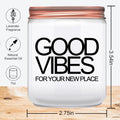 House Warming Gifts New Home, New Home Gifts, Good Vibes Candle, New House Essentials Best Presents for Women Couple Friends - Lavender Candles