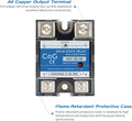 CG Solid State Relay SSR-25DD DC to DC Input 3-32VDC To Output 5-240VDC 25A Single Phase Plastic Cover DC to DC 25A