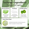 LAPCOS Aloe Sheet Mask, Daily Face Mask with Cucumber and Aloe Gel to Calm and Moisturize Skin, Korean Beauty Favorite, 5-Pack