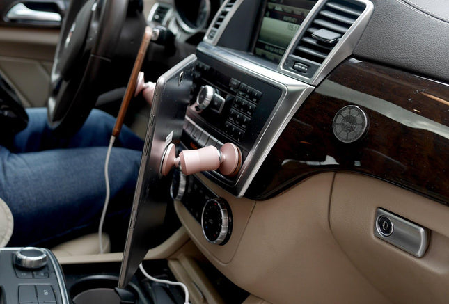 The Original Dual Magnetic Movable Phone Holder and Tablet Mount (Matte Black)