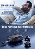 YIPUT Wireless Earbuds Bluetooth 5.3 Headphones 200 Hours Playtime with 2000Mah Charg Case,In Ear Headest Ip7Waterproof Noise Cancelling Built-In