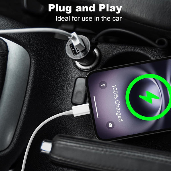 Cveael Car Carplay Cable for iPhone 17 16 15 Pro Max Air 16 15 Plus, 3FT USB A to USB C Cord for iPad 10th Gen Pro Air 5th 4th Mini 6th Gen, Car