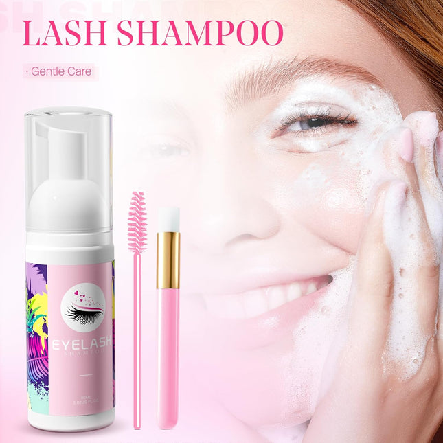 Lash Shampoo for Lash Extensions 60Ml Eyelash Extension Cleanser Lash Shampoo Cl