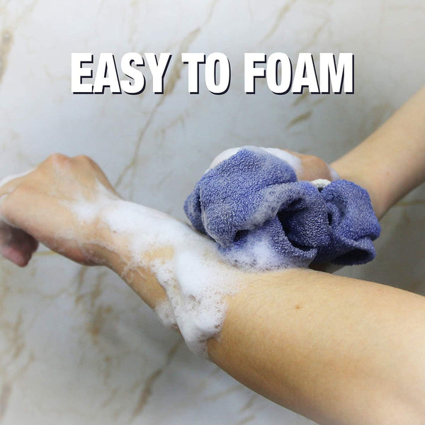 Evridwear Exfoliating Back Scrubber with Handles Two Sides for Body Shower Deep Cleans Skin Massages Invigorating Blood Circulation Men Women One