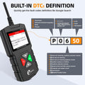 YA-201 Obd2 Scanner, Full OBD2 Modes Check Engine Code Reader After 1996 All OBDII/EOBD/KOBD/CAN Cars, O2 Sensor EVAP Systems, Battery Test,Live