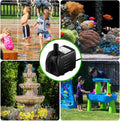 PULACO 400GPH Submersible Pump with 5 ft Tubing, (1500L/H 25W) durable fountain water pump for Pond Fountain, Aquariums Fish Tank, Statuary,
