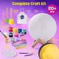 Paint Your Own Moon Lamp Kit, Cool Gifts DIY 3D Space Moon Night Light, Art Supplies Arts & Crafts Kit, Arts and Crafts for Kids Ages 8-12, Toys