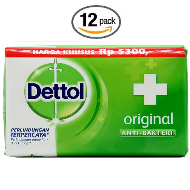 Dettol Anti-Bacterial Hand and Body Bar Soap, Original, 110 Gr / 3.88 Oz (Pack o