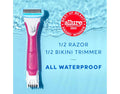 Schick Hydro Silk Trimstyle Razor with Bikini Trimmer for Women | 2-In-1 Bikini Razor for Women and Womens Trimmer for Pubic Hair, Includes 1