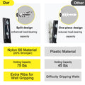 60 Pcs #8 Self Drilling Drywall Anchors,Dry Wall Anchors and Screws Kit, 30 Pcs Nylon Sheetrock Anchors and 30 Pcs #8 X 1-1/4'' Drywall Screw, No