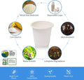 Compostable Disposable 3oz Bathroom Cups 100P Mouthwash Eco Friendly Plastic Paper Cups Biodegradable Bath Rinse Medicine Urine, Replace Mini