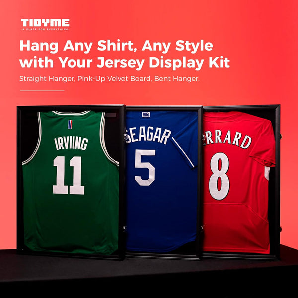 Jersey Frame Display Case – Sports Jersey Display Frame with 98% UV Protection for Football, Baseball, Basketball, Hockey, Soccer, Uniform &