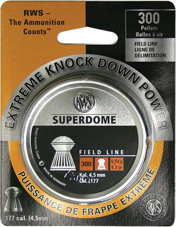Umarex RWS Superdome Field Line Pellet Gun Pellets.177 Caliber, 8.3 Grains