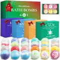 BlissfulOasis Bath Bombs Set, 24 Pcs Shower Bombs with 6 Refreshing Scents, Perfect for Moisturizing & Relaxing, Ideal for Birthday, Mother's Day,