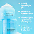 E.L.F. SKIN Holy Hydration! Gel-Yeah Moisturizer, Lightweight Moisturizer for Plump, Hydrated Skin, Infused with Squalane, Vegan & Cruelty-Free