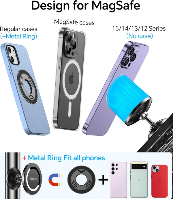 Gym Magnetic Phone Holder Mount for MagsafeÃ£ÂÂAll MetalÃ£ÂÂDual Magnetic Phone Holder for Gym Accessories Attach to Metal Surface, Gym Phone