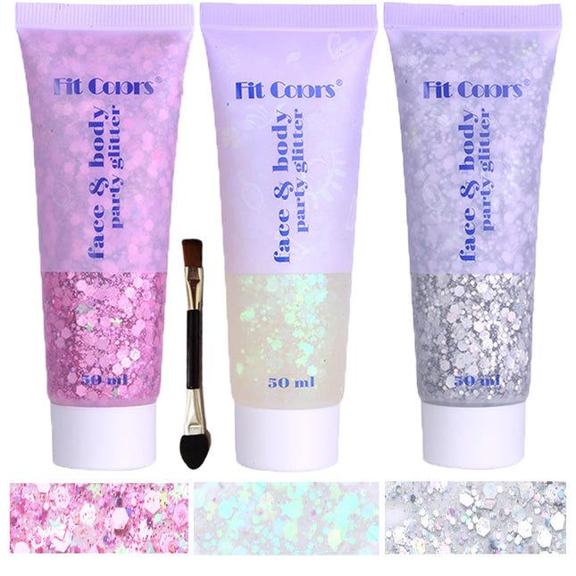 Body Glitter Face Glitter Gel: Singer Concerts Disco Festival Rave Accessories F