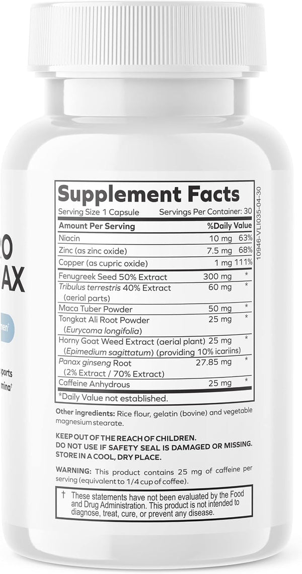 envitamin Testpro Testosterone Support Ultra for Men with Fenugreek, Tribulus & Maca 30 Count (Pack of 1)