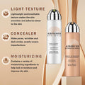 Airbrush Foundation Makeup with Primer,01 Natural/Warm Porcelain | Breathable Blendable Foundation Full Coverage,Smooth Radiant Skin,Moisturizing