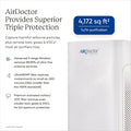 AIRDOCTOR AD5500 Smart App Air Purifier. Cleans Whole Home, XL Rooms Up to 4172 ft2. Removes Smoke, Dust, Pet Hair, Odors, Pollen. Hospital-Grade