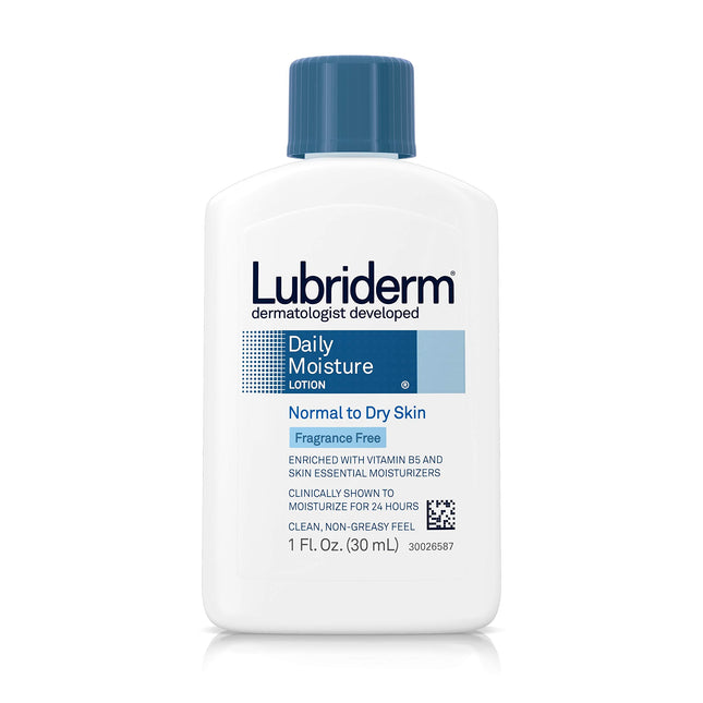 Lubriderm Daily Moisture Body Lotion for Sensitive, Dry Skin, Enriched with Vita