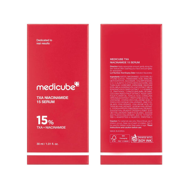 Medicube Txa+Niacinamide 15% Glow Facial Serum for after Spot Care | All-In-One Daily Korean Skincare | Uneven Skin Tone, Texture, and Hydration