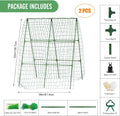 55" H x 36" W Cucumber Trellis for Raised Bed Garden, Cucumber Trelli for Climbing Plants Outdoor，A-Frame Vegetable Grow Supports, Tomato Plant