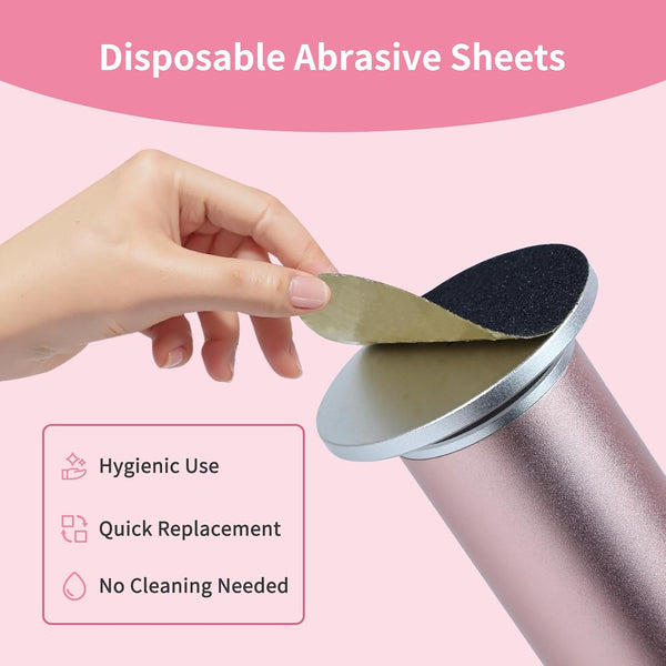 APRELM Electric Foot Callus Remover with 80pcs Sandpaper Discs, 4.8IN Longer Professional Callus Remover for Feet, Pedicure Tools Foot File for