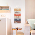 Hanging Wall DÃÂ©cor Sign - Welcome Vertical Wall Art Decorations, Rustic Home Accessories for Living Room, Bedroom, Family, Dining, and Kitchen,