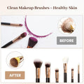 RICRIS Electric Makeup Brush Cleaner and Dryer Machine - Super Fast Clean and Dry Make Up Brushes - Automatic Cosmetic Brush Spinner Washer Tools